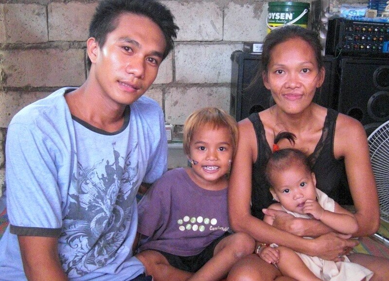 フィリピンの貧困家族